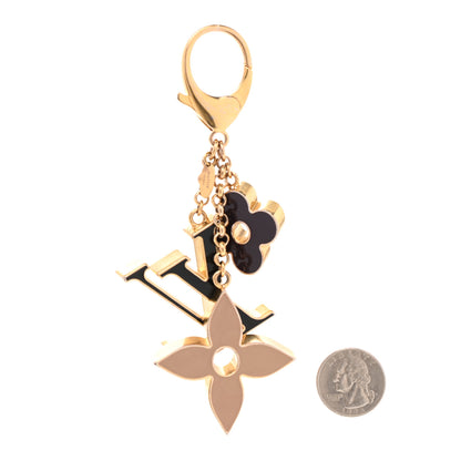 Louis Vuitton Fleur De Monogram Bag Charm Dore 2 of 6