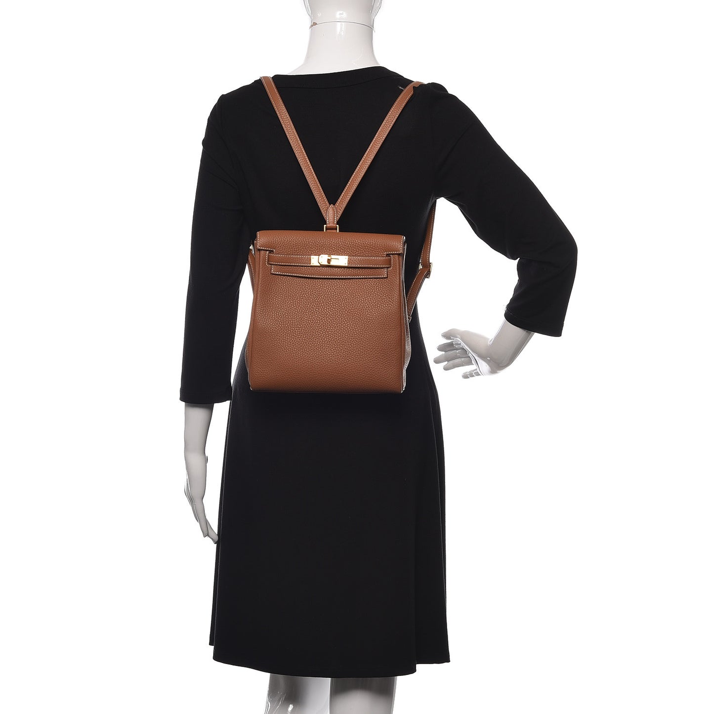Taurillon Clemence Kelly Ado Backpack Gold
