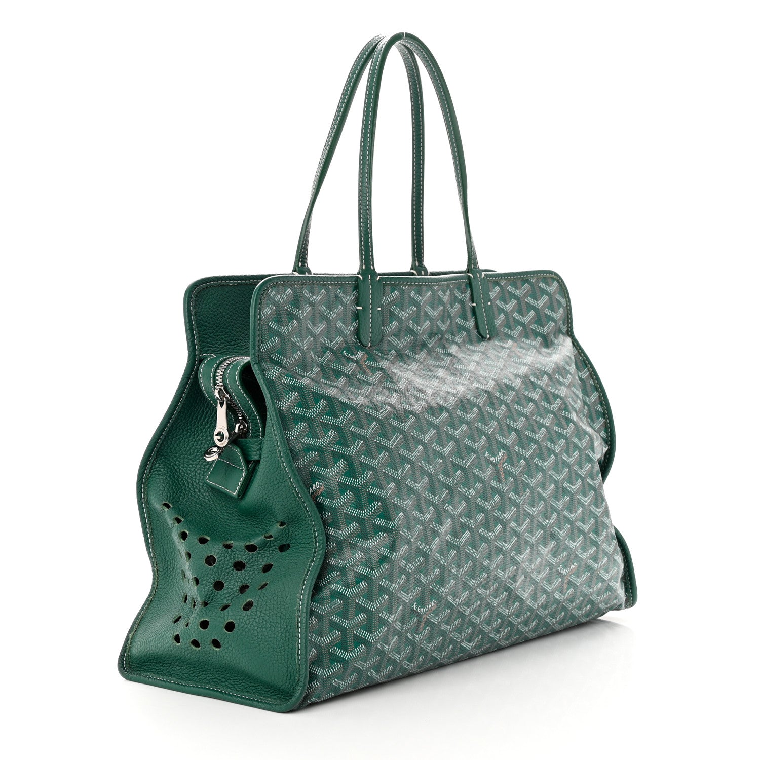 Goyard Goyardine Sac Hardy Pet Carrier PM Green 4 of 11