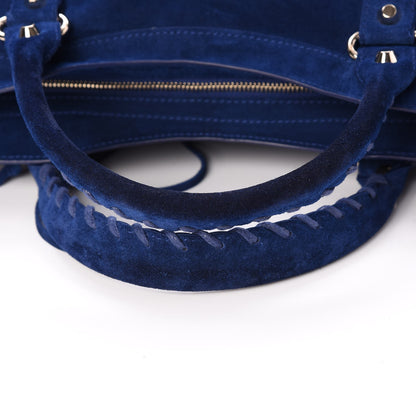 Balenciaga Baby Daim Suede Classic Gold Hardware City Bleu Pacifique 9 of 11