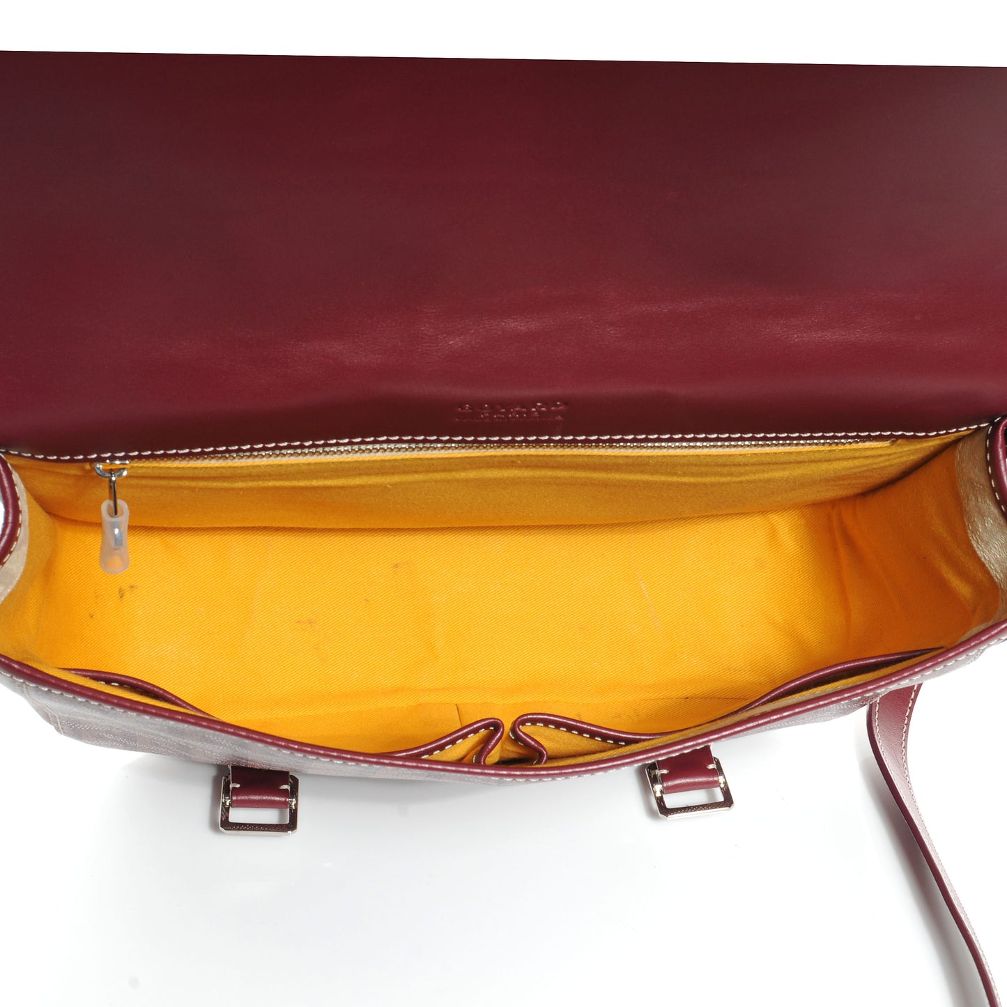 Goyardine Belvedere MM Messenger Bag Bordeaux