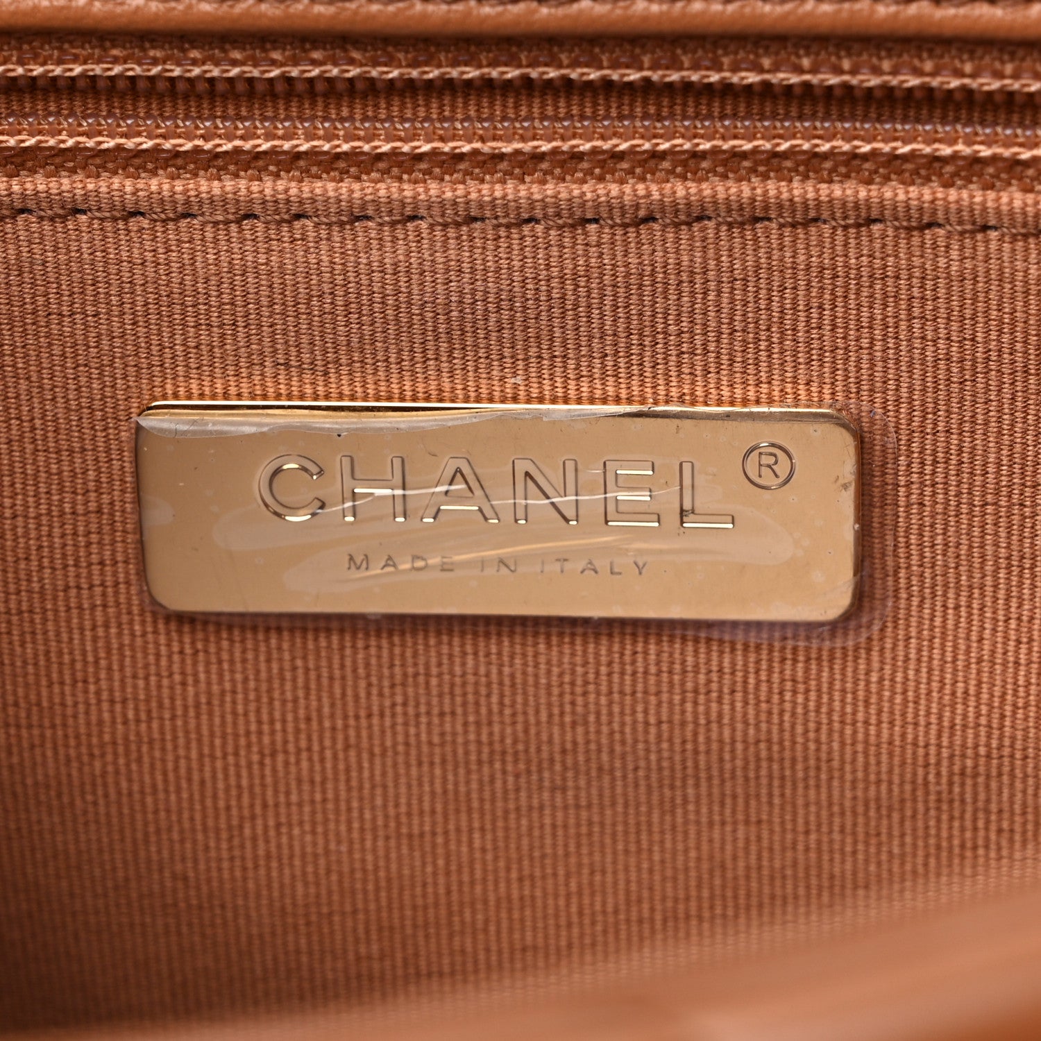 Chanel Lambskin Quilted Medium Chanel 19 Flap Brown 6 of 9
