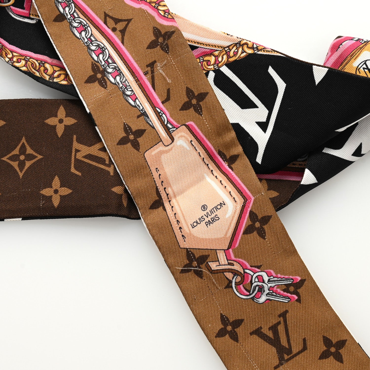 Louis Vuitton Silk Ultimate Monogram BB Bandeau Black 3 of 4