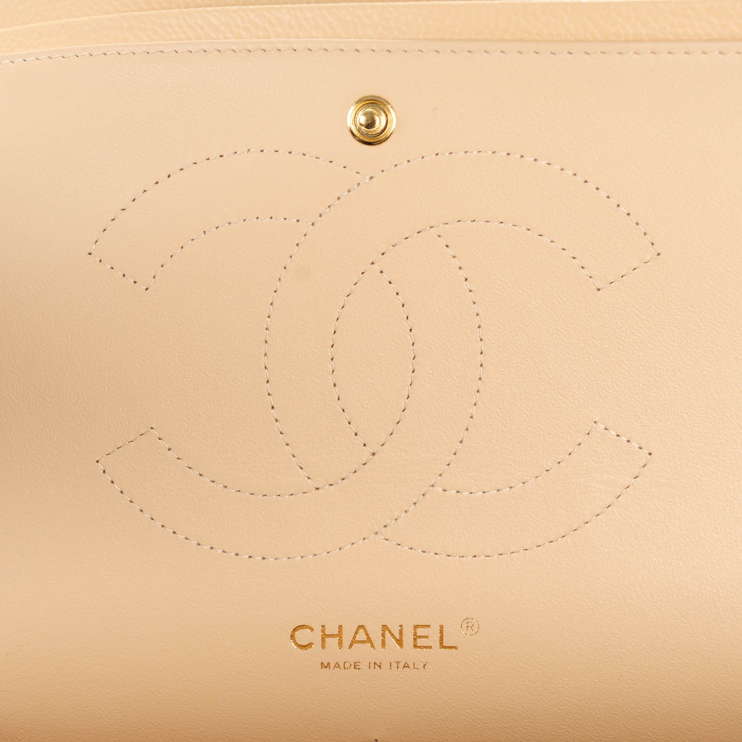 Chanel Caviar Quilted Jumbo Double Flap Beige Clair 6 of 7