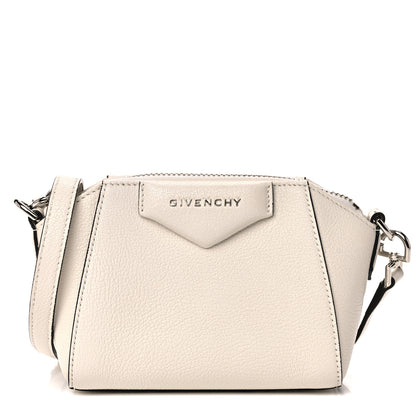 Givenchy Sugar Goatskin Nano Antigona Ivory 1 of 12