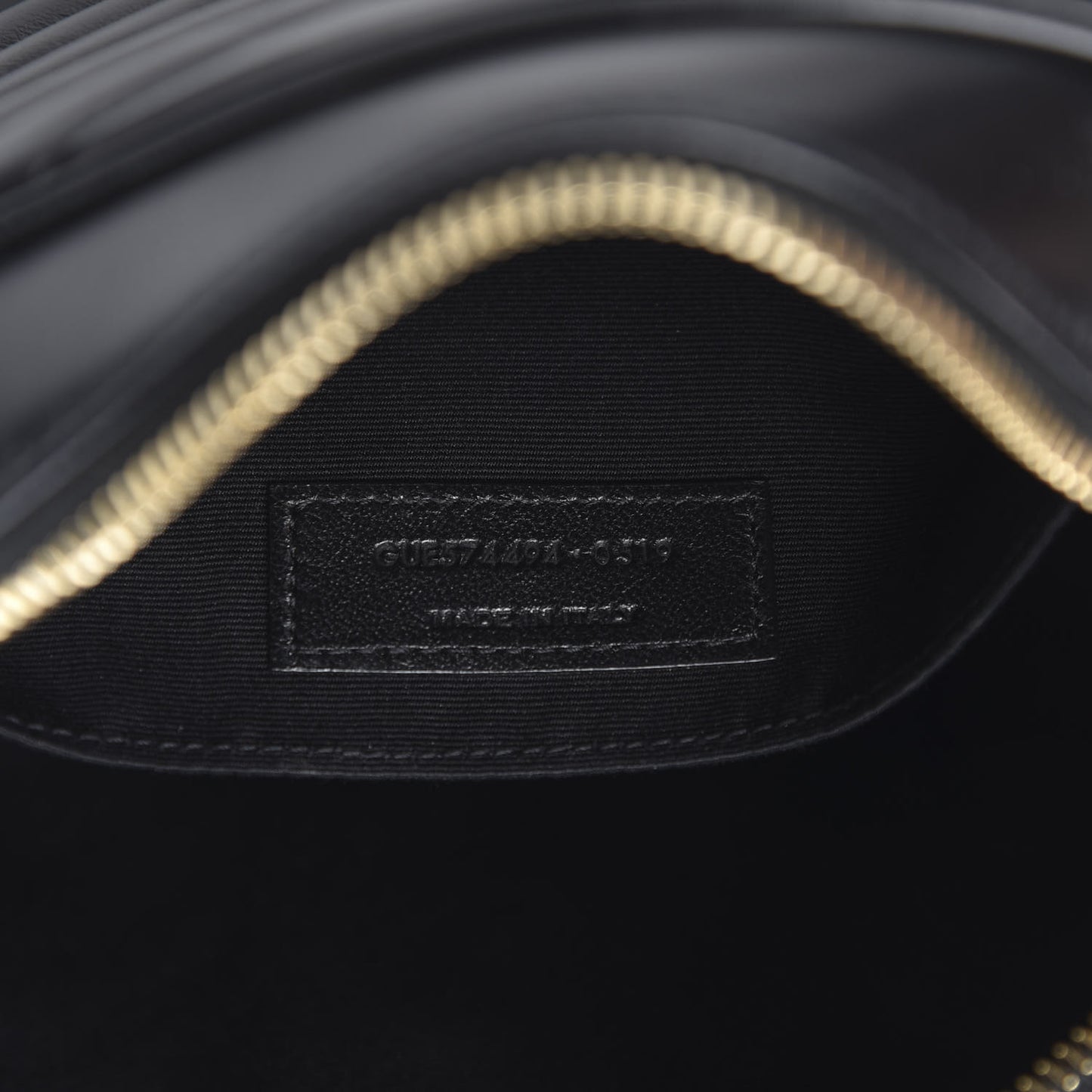 Calfskin Matelasse Monogram Lou Camera Bag Black