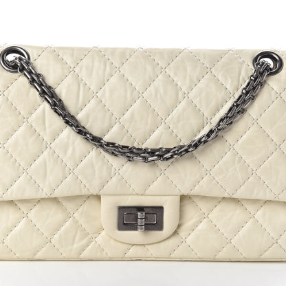Chanel Aged Calfskin Quilted 2.55 Reissue 225 Flap White 10 of 12