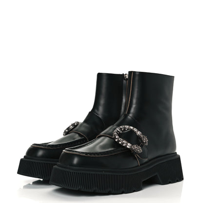 Gucci Cordovan Lux Dionysus Hunder Boots 38.5 Black 2 of 10