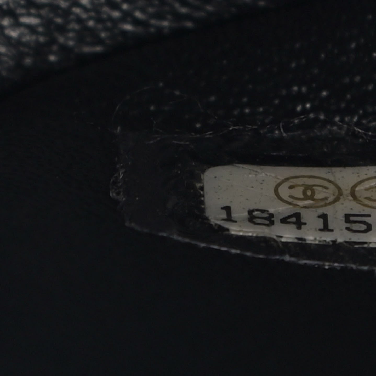 Patent Quilted Medium Double Flap Black
