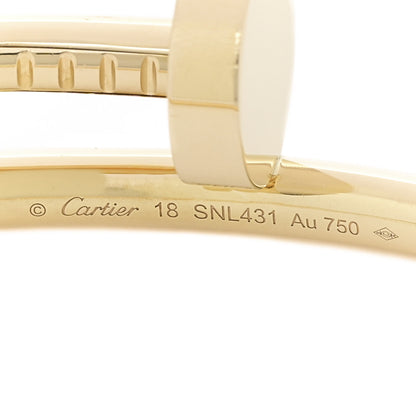 Cartier 18K Yellow Gold Juste Un Clou Bracelet 18 4 of 5