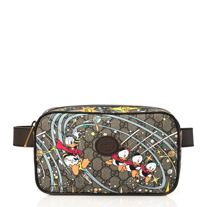 Gucci X DISNEY GG Supreme Monogram Donald Duck Small Interlocking G Belt Bag 80 32 Beige Multicolor New Acero 1 of 10