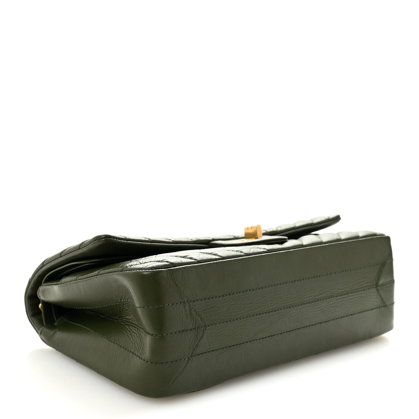 Aged Calfskin Chevron Quilted 2.55 Reissue 225 Flap Green