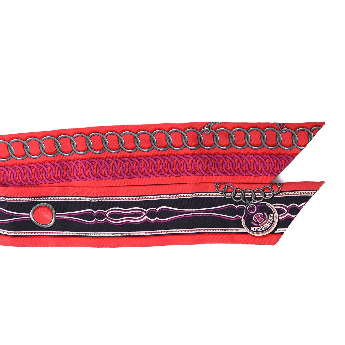 Silk Maillons Twilly Rouge Indigo Fuchsia