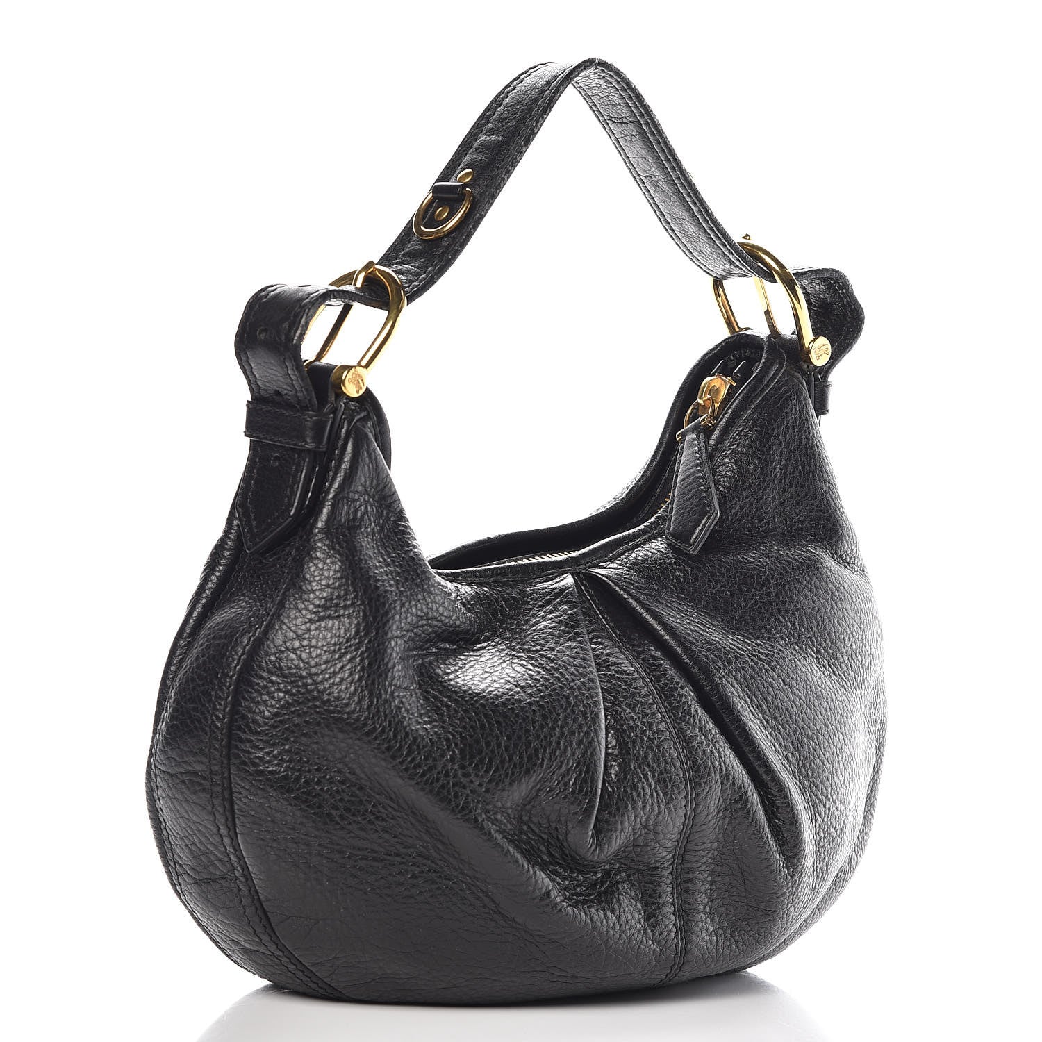 Burberry Calfskin Small Malika Hobo Black 3 of 11