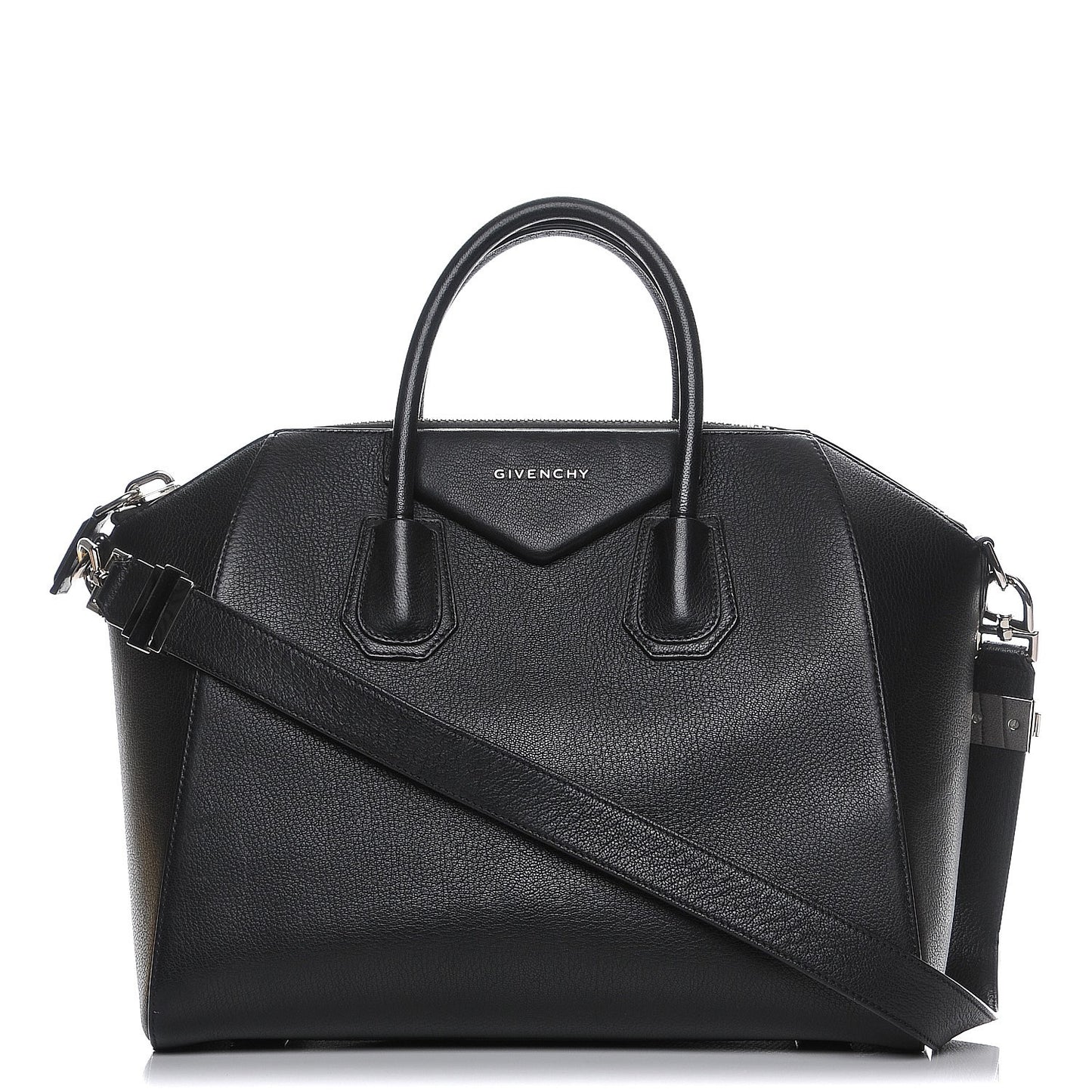 Sugar Goatskin Medium Antigona Black