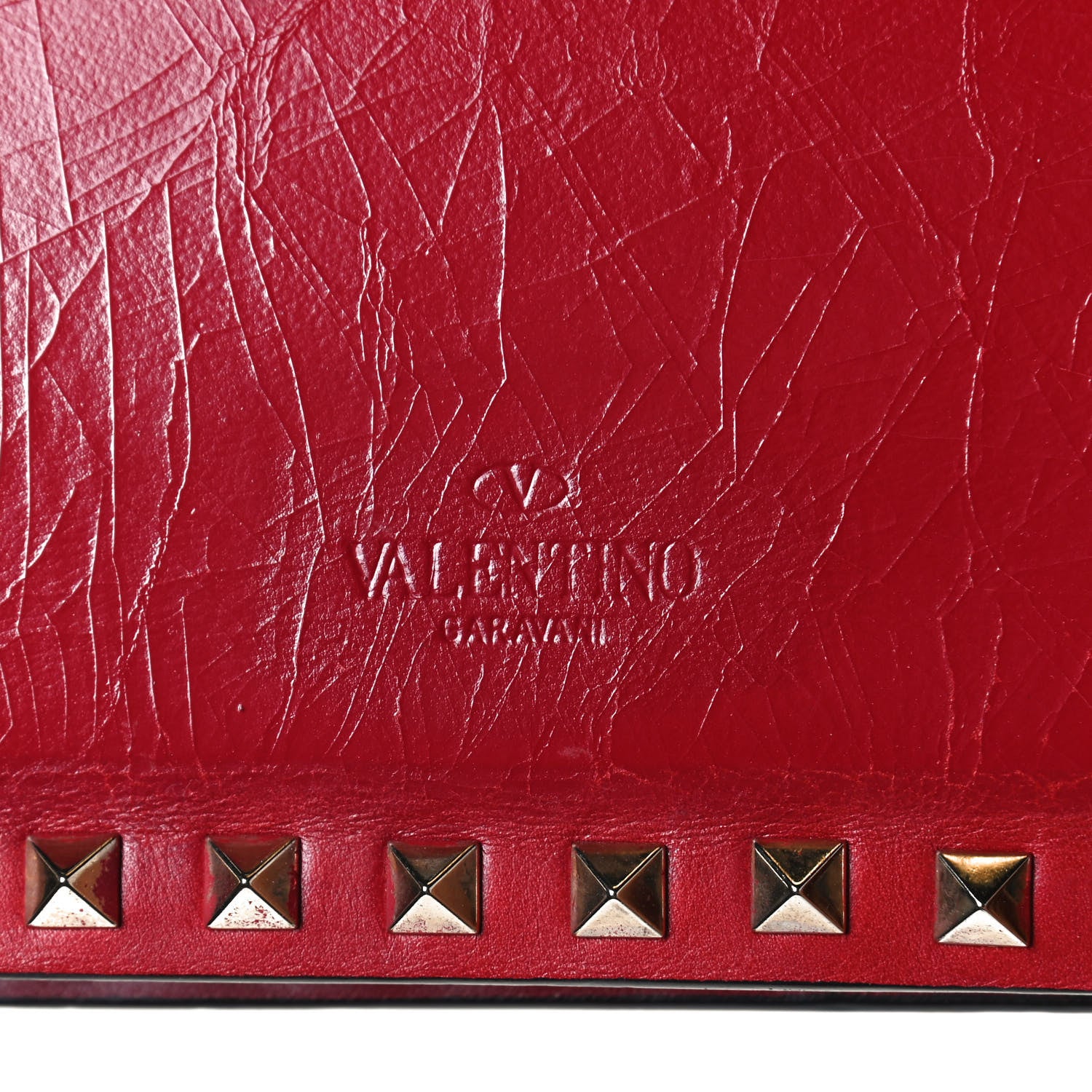 Valentino Garavani Calfskin Rockstud Frame Bag Rosso Valentino 12 of 14
