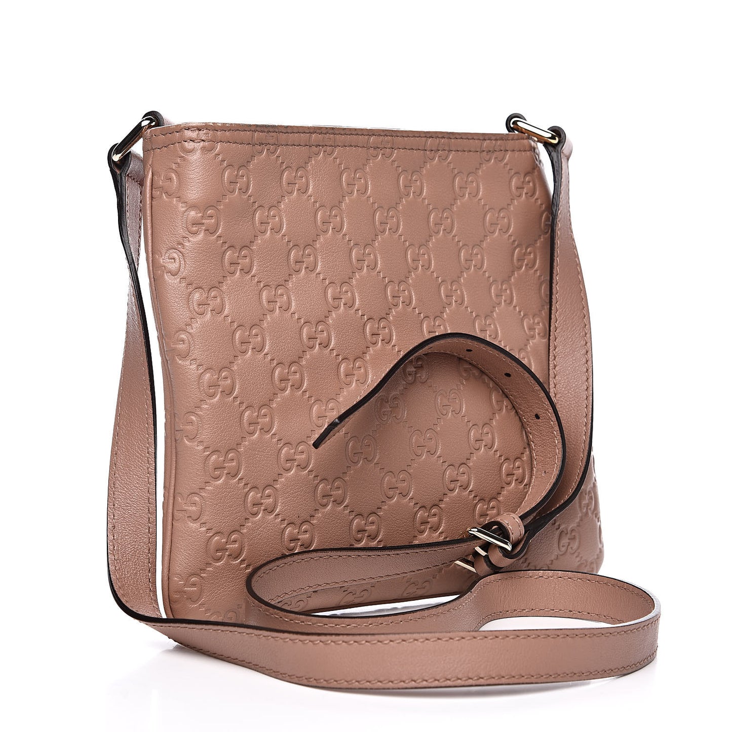 Guccissima Small Flat Messenger Bag Pink