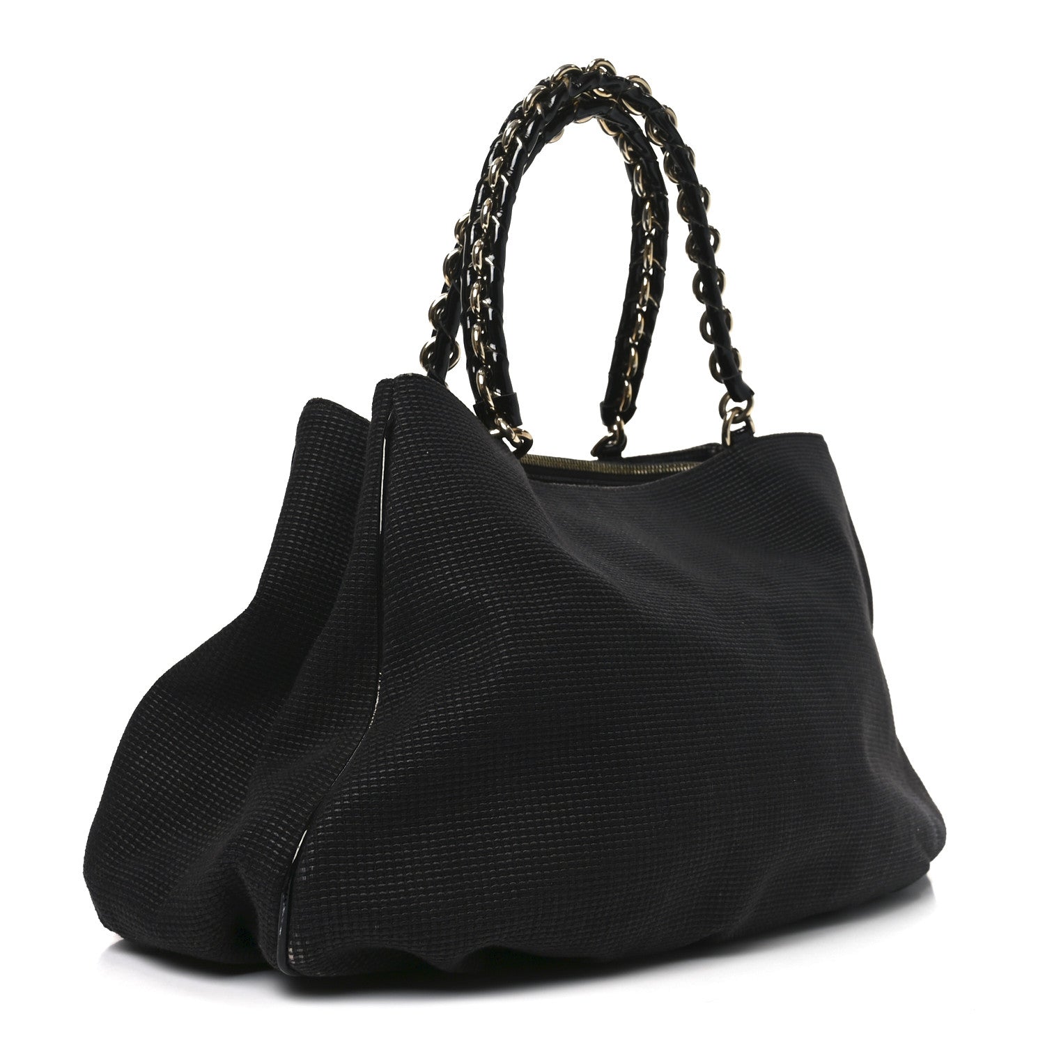 Fendi Canvas Mia Tote Black 3 of 10
