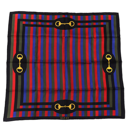 Gucci Silk Baiadera Horsebit Scarf Red 1 of 3