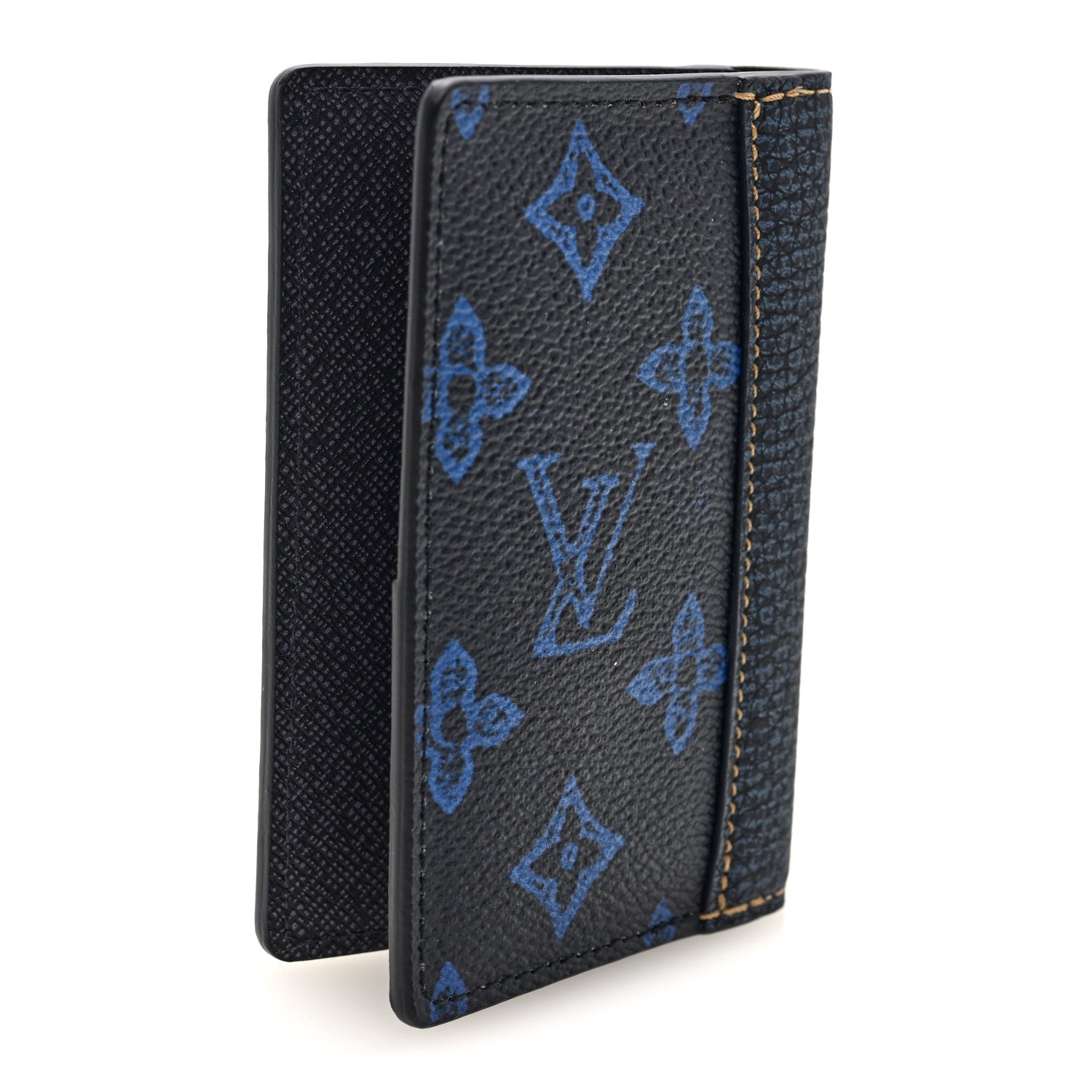 Louis Vuitton Monogram LV Record Pocket Organizer NM Blue 1864401