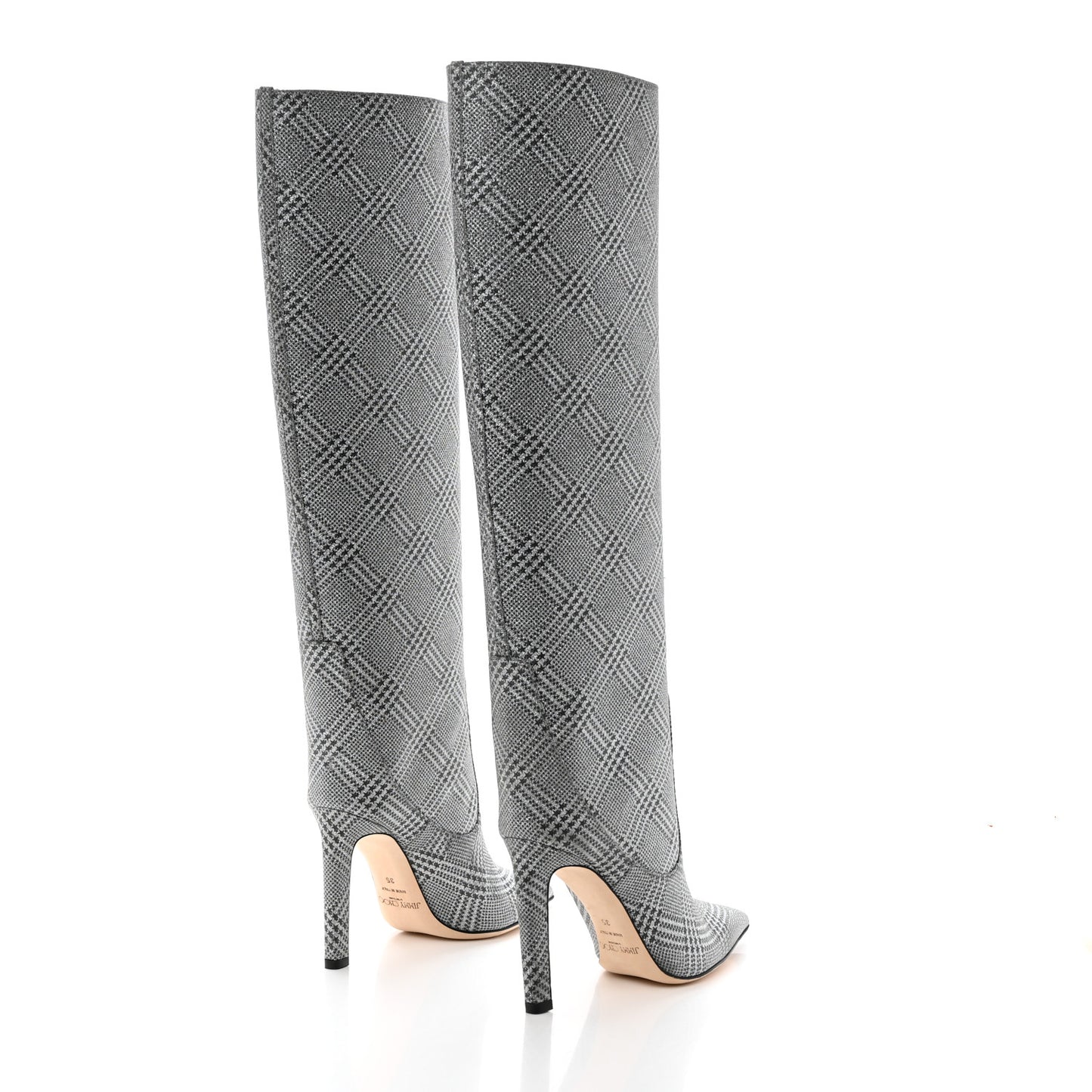 Salpa Prince of Stars Glitter Mavis 100 Tall Boots 35 Silver