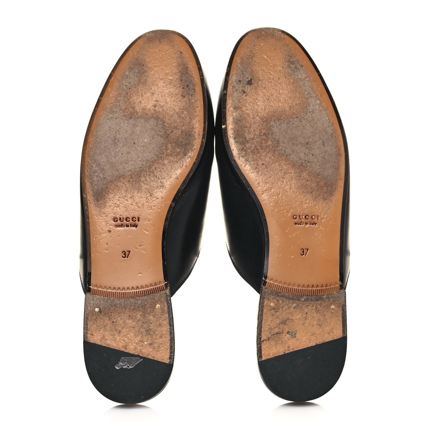 Gucci Calfskin Womens Princetown Slippers 37 Black 5 of 9