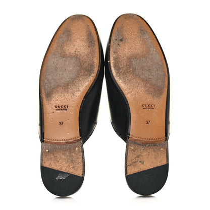 Gucci Calfskin Womens Princetown Slippers 37 Black 5 of 9
