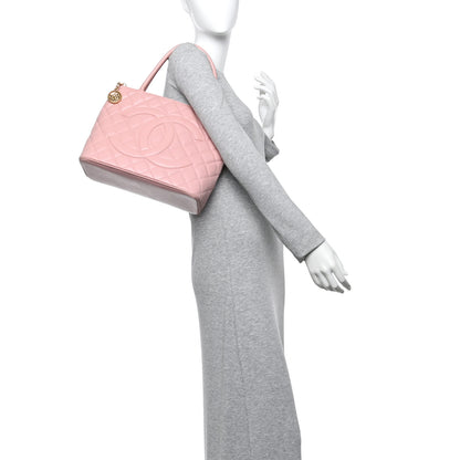 Chanel Caviar Quilted Medallion Tote Light Pink 2 of 13
