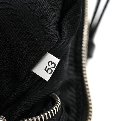 Prada Tessuto Nylon Soft Calf Shoulder Bag Black Black 6 of 13