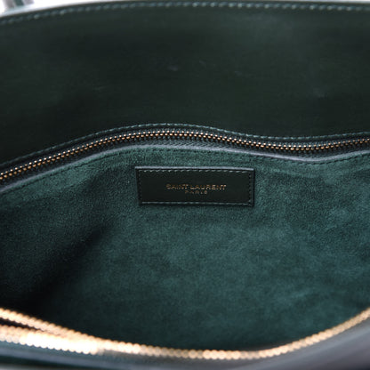 Saint Laurent Calfskin Small Sac De Jour Dark Green 9 of 10
