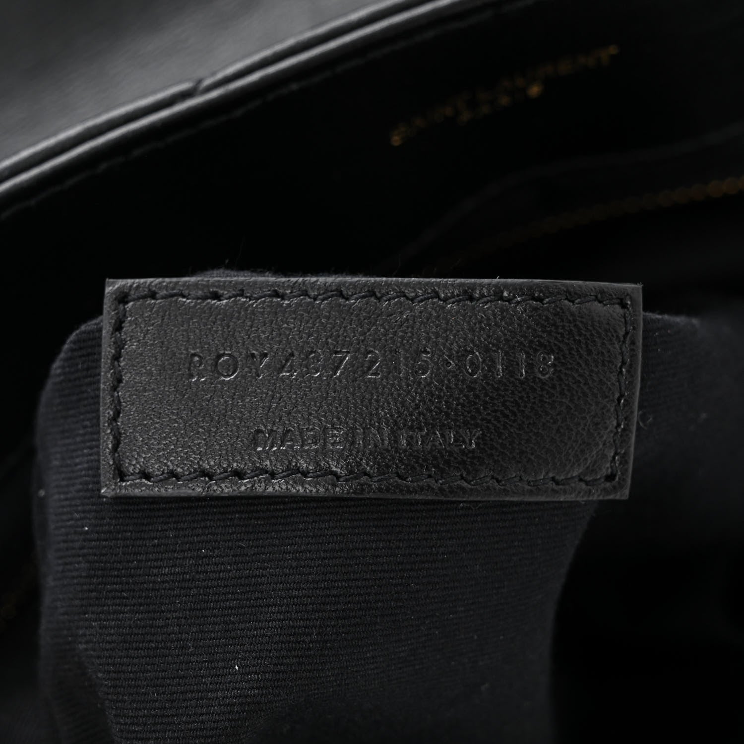 Saint Laurent Calfskin Y Quilted Monogram Large Loulou Chain Satchel Black 7 of 10