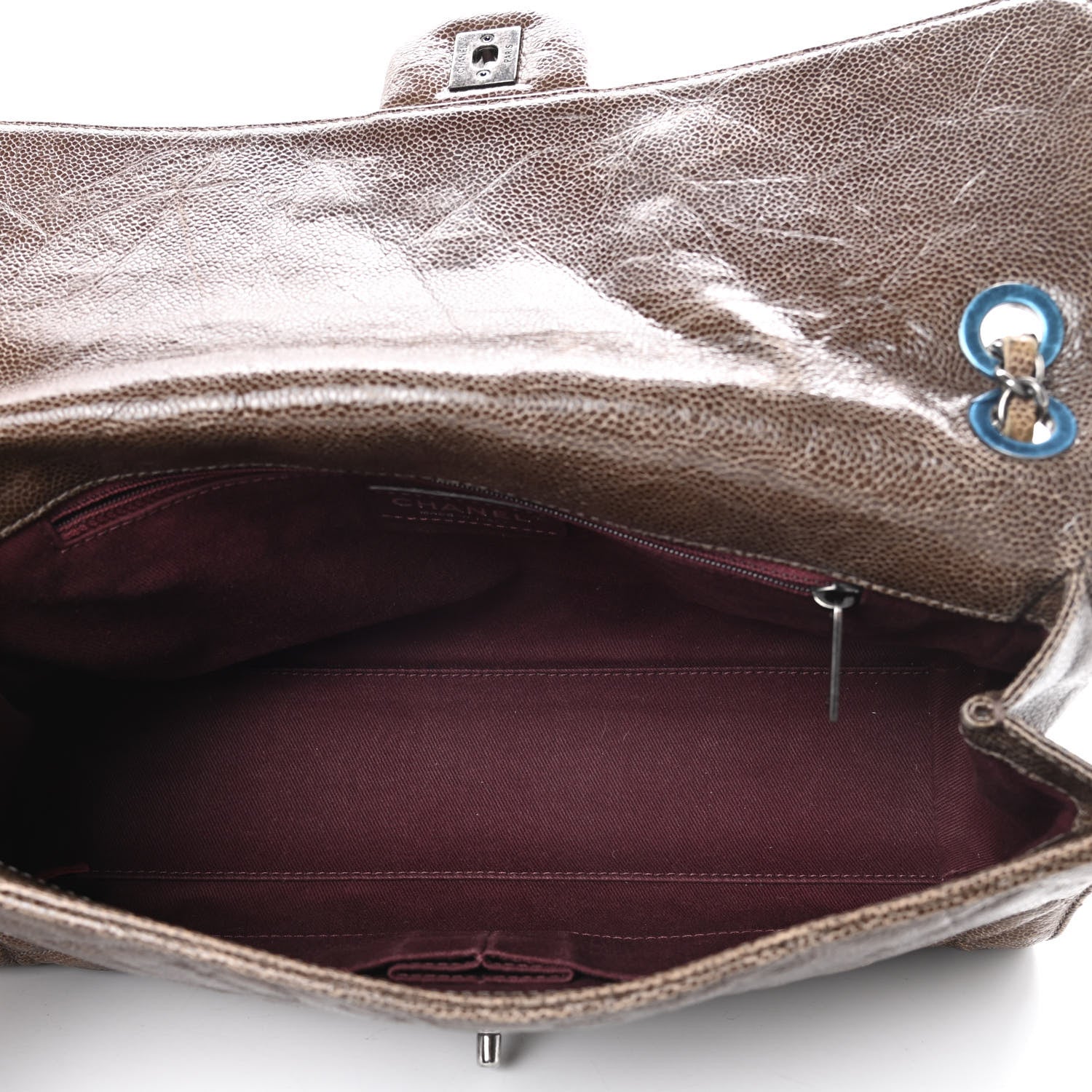 Chanel Crumpled Grained Calfskin Jumbo CC Crave Flap Beige 5 of 18