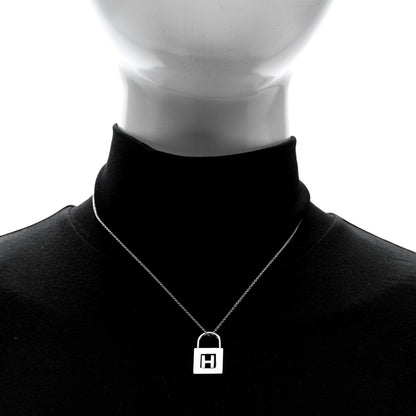 Tiffany Sterling Silver Letter H Lock Charm Pendant 2 of 5