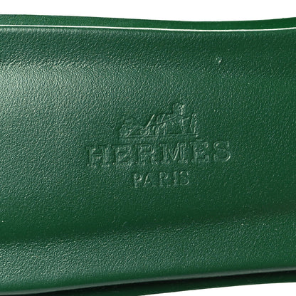 Hermes Epsom Oran Sandals 36.5 Vert Cactus 8 of 9
