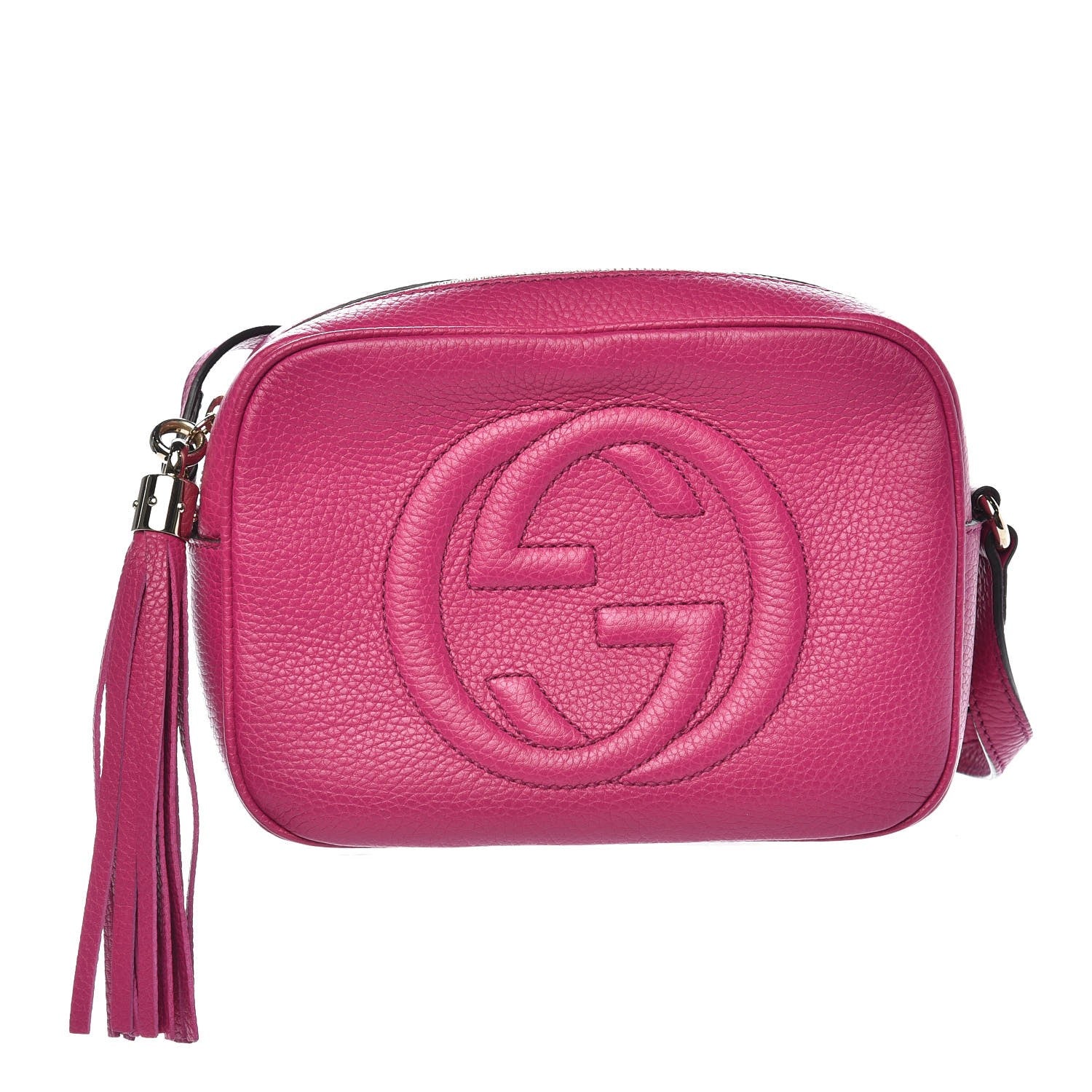 Gucci Cellarius Calfskin Small Soho Disco Bag Bright Bouganville 1 of 7