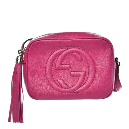 Gucci Cellarius Calfskin Small Soho Disco Bag Bright Bouganville 1 of 7