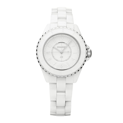 Chanel Stainless Steel Ceramic 33mm J12 Phantom Quartz Watch White 1 of 4