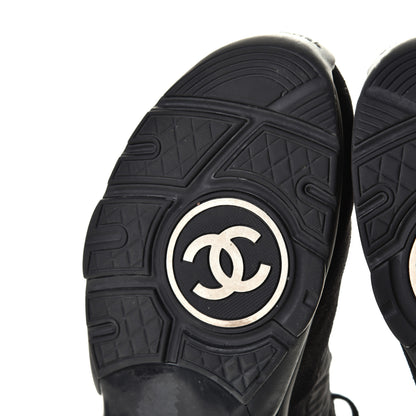 Chanel Kid Suede Calfskin Mens Sneakers 46 Black 7 of 7