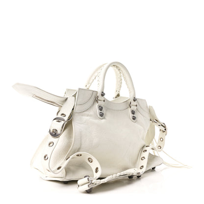 Balenciaga Agneau Arena Neo Cagole City Handbag Optic White 4 of 11
