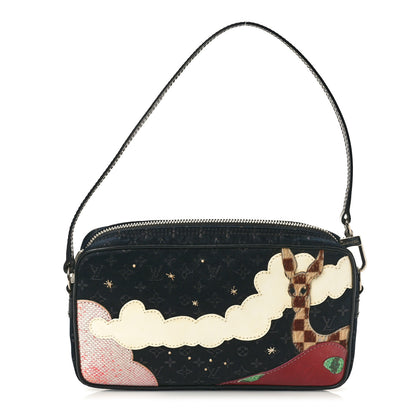 Louis Vuitton Satin Mini Monogram Conte De Fees Pochette Black 1 of 9