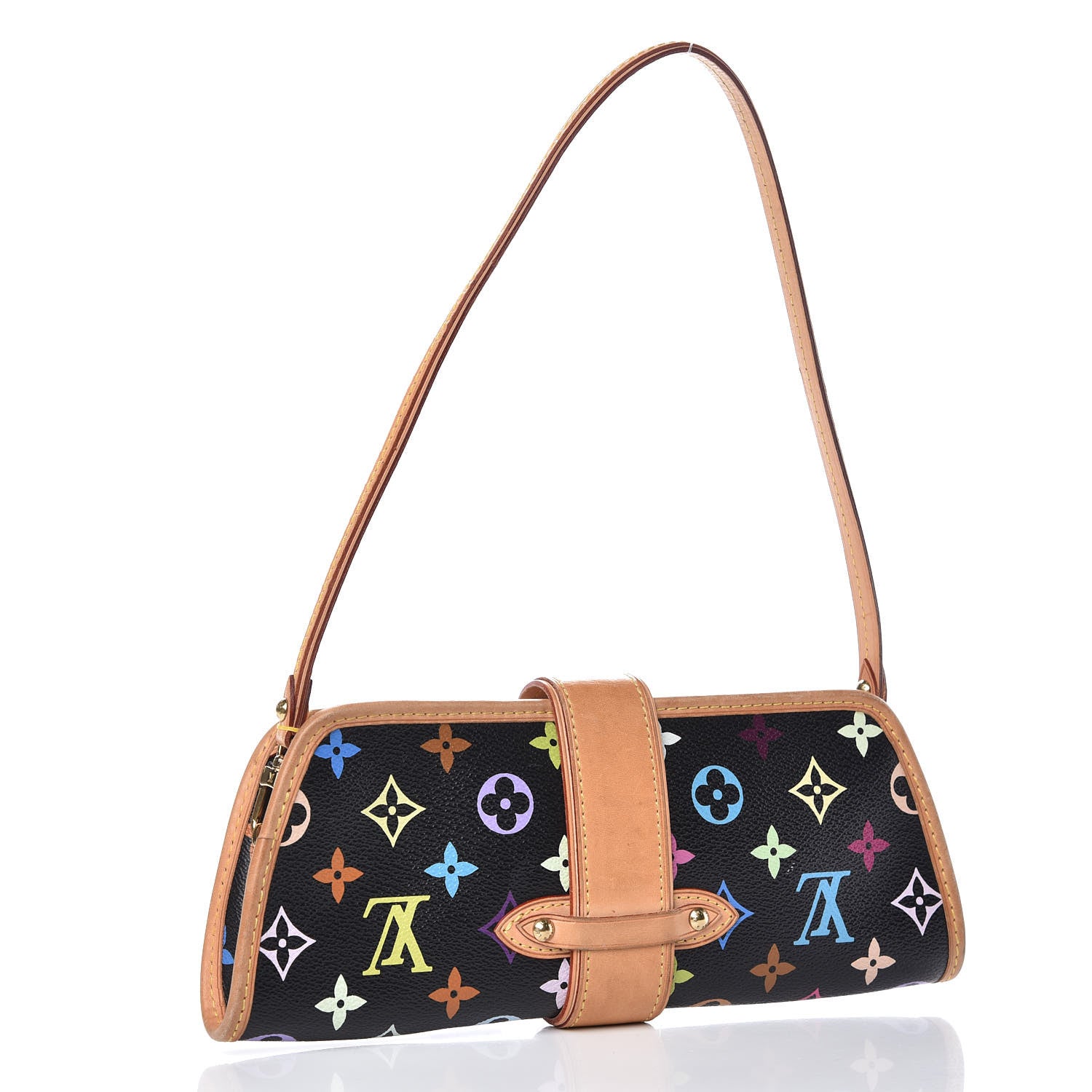 Louis Vuitton Monogram Multicolor Shirley Black 3 of 13