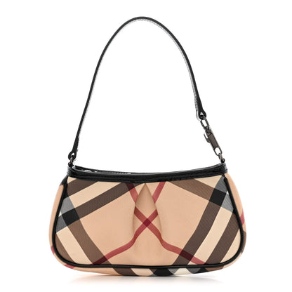 Burberry Nova Check Mini Shoulder Bag Black 1 of 11