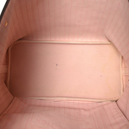 Louis Vuitton Damier Ebene Neo Neverfull MM Rose Ballerine 6 of 13