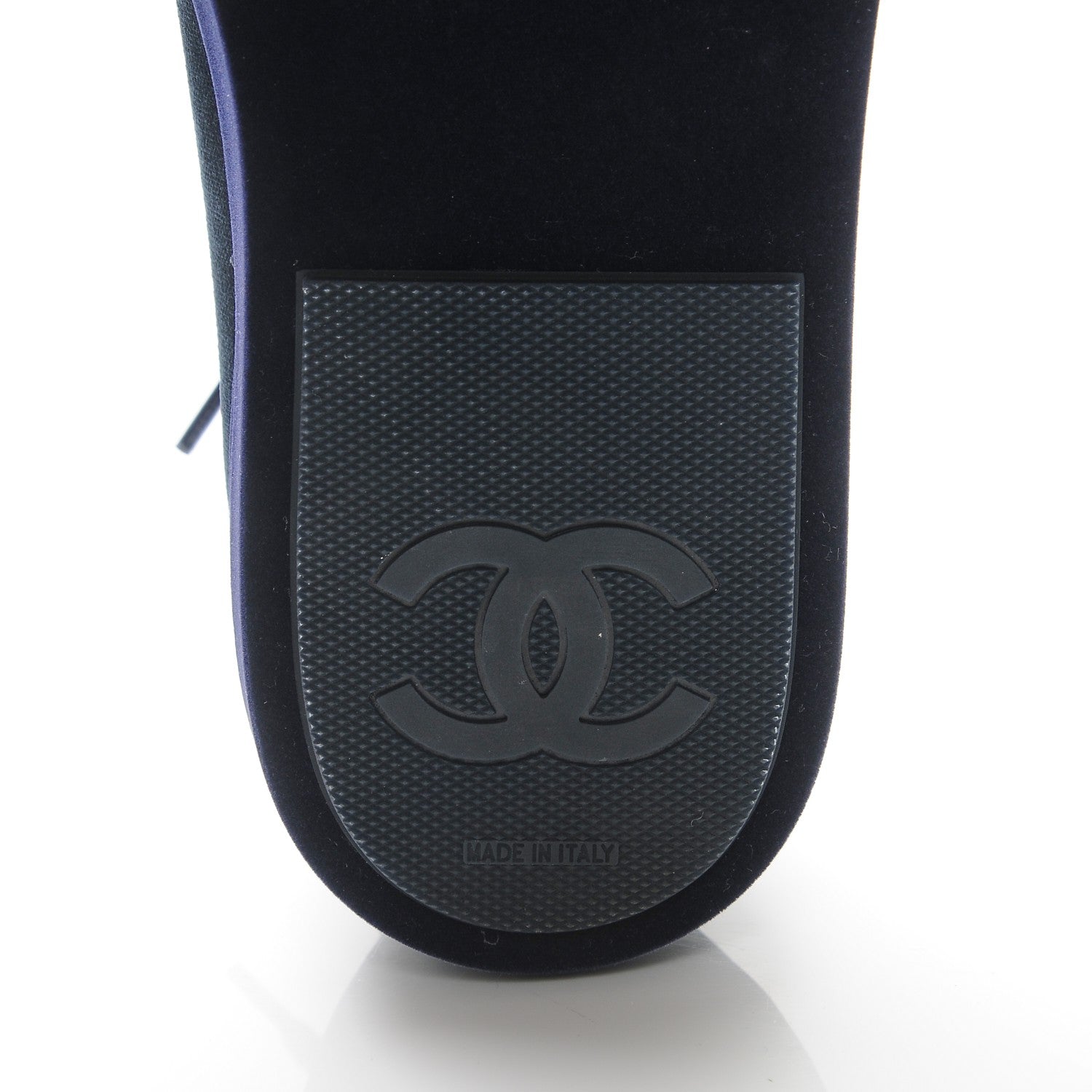 Chanel Velvet CC Sneakers 37 Navy 6 of 9
