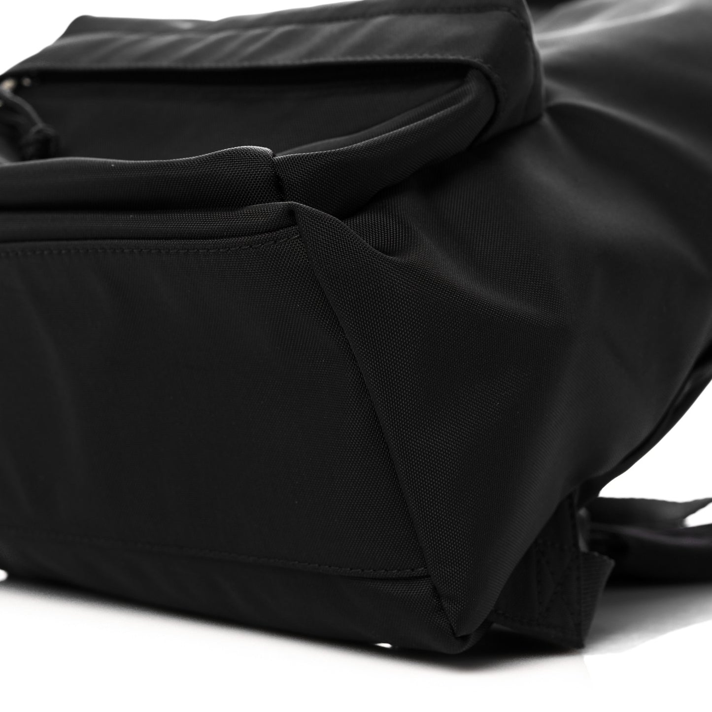 Sport Nylon Logo Embroidered S Wheel Backpack Black