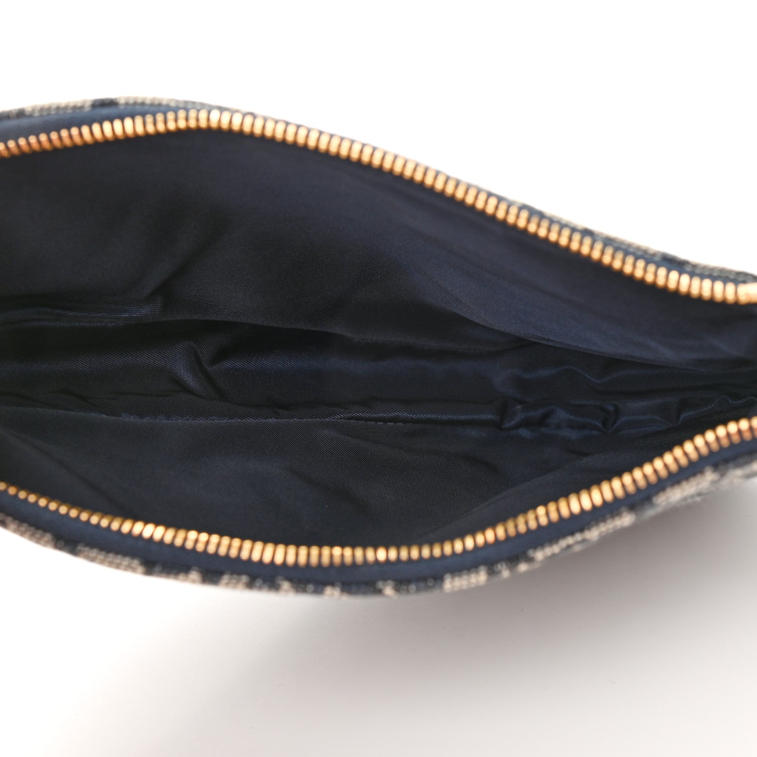 Christian Dior Monogram Mini Saddle Pochette Navy 5 of 10