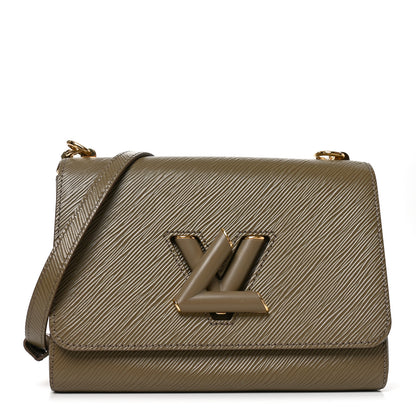 Louis Vuitton Epi Twist Shoulder Bag MM Smokey Brown 1 of 8