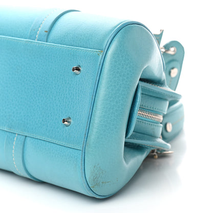 Christian Dior Calfskin Butterfly Pearls Frame Satchel Blue 13 of 13