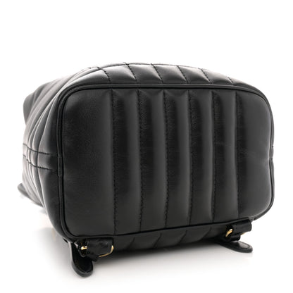 Burberry Lambskin Quilted Mini Lola Backpack Black 4 of 9