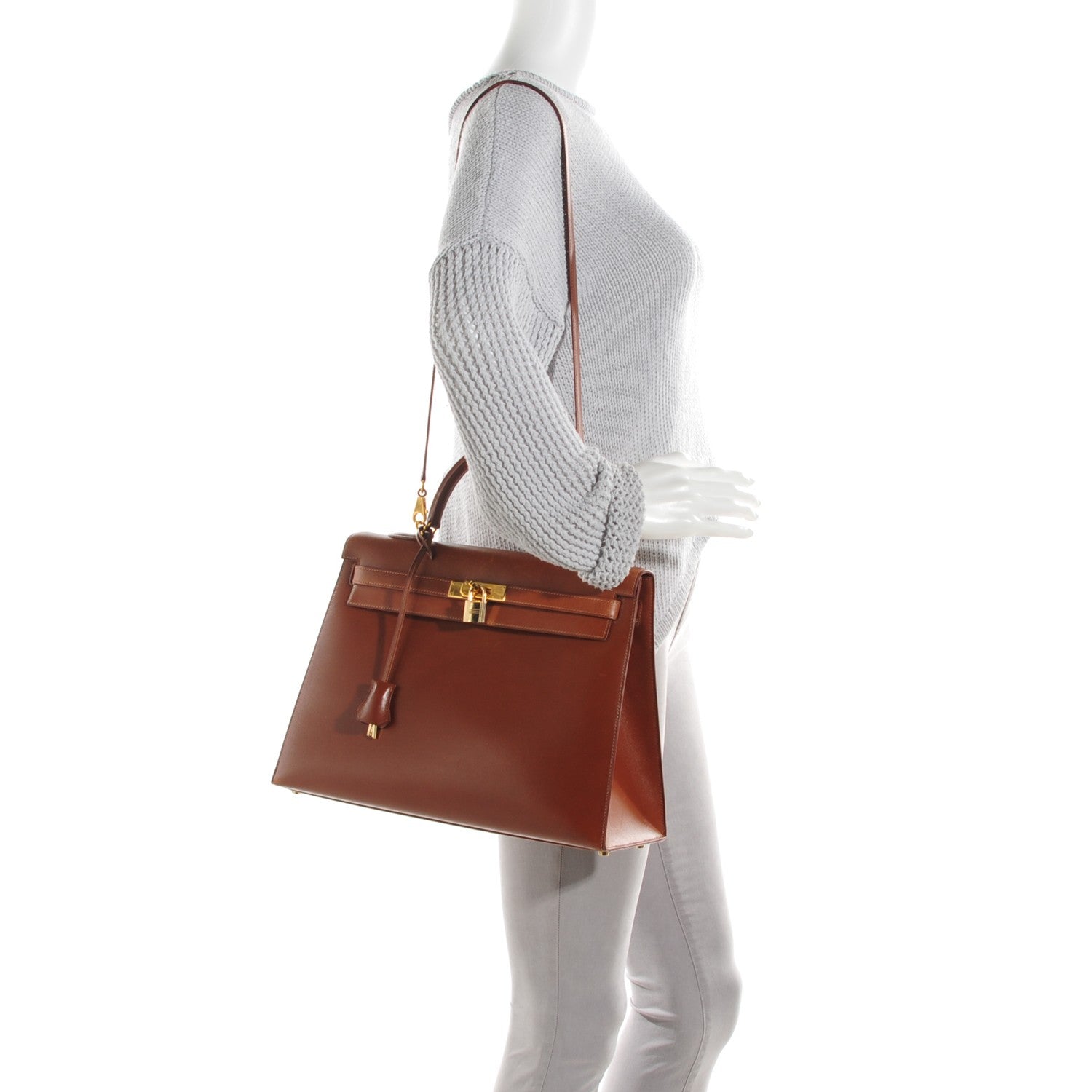 Hermes Box Kelly Sellier 35 Noisette 2 of 23